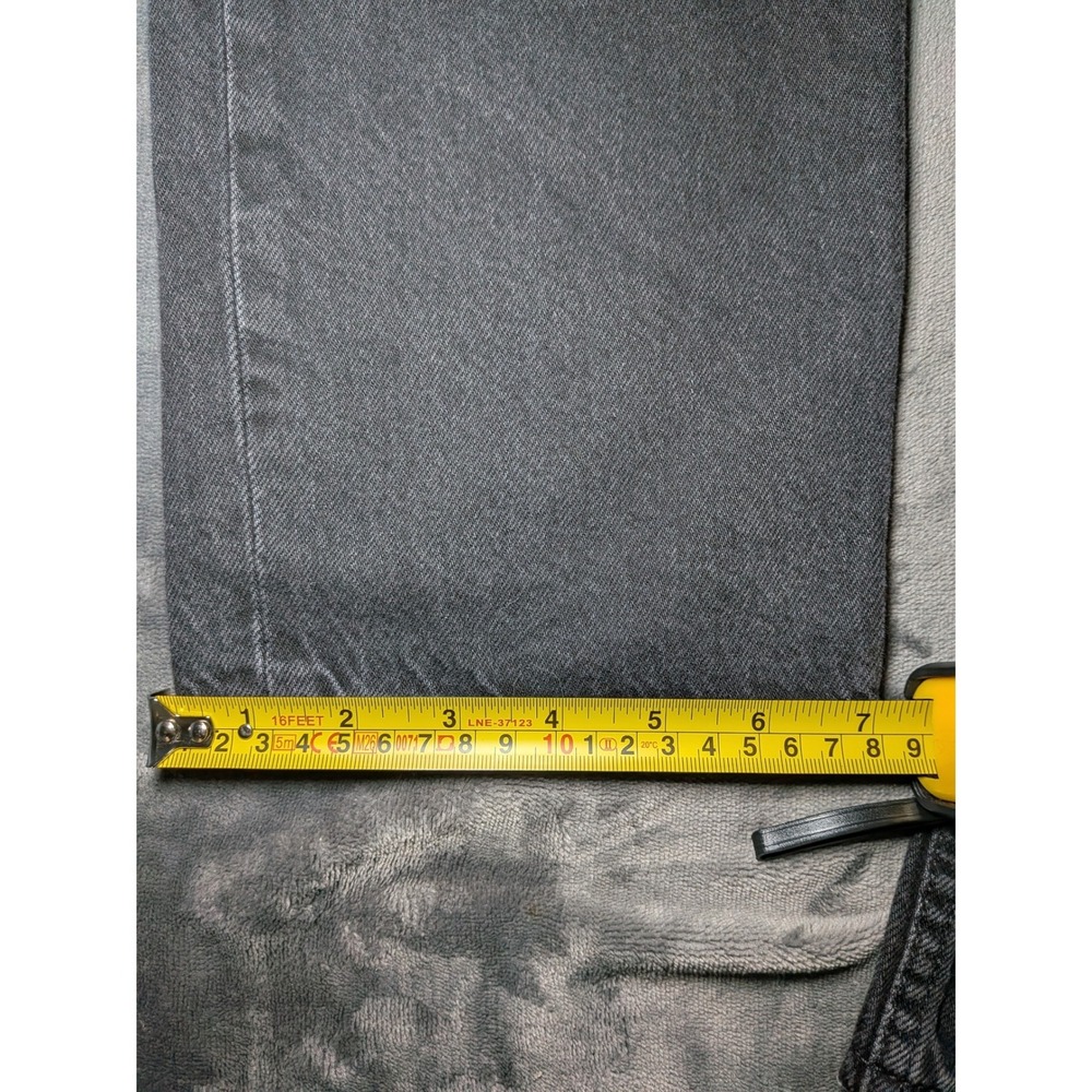Levis 70s High Slim Straight Denim Jeans Womens Size 27 Black High Rise Cotton - Picture 6 of 8